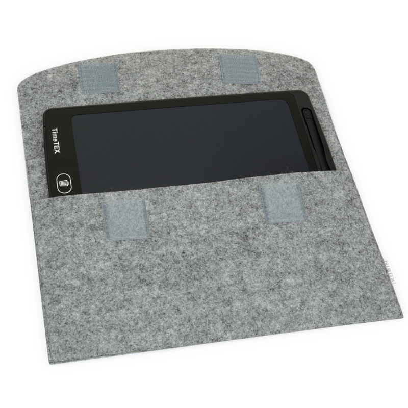 TimeTEX Tablet-Hülle aus Filz mit Einstecktasche, 30x20 cm