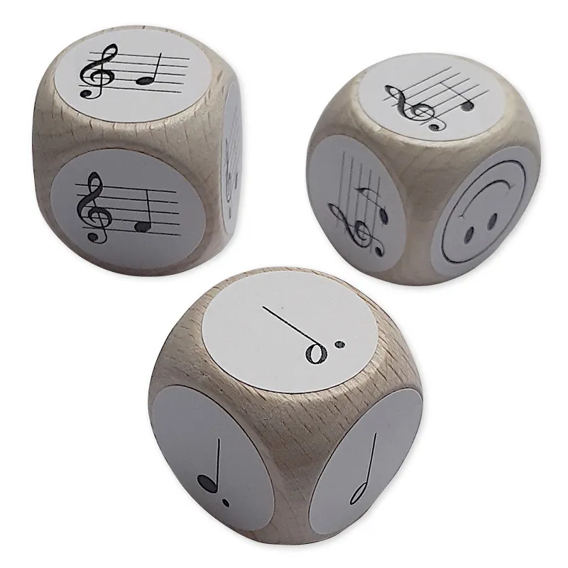 Set Würfel "Noten und Notenwerte", 3-tlg.