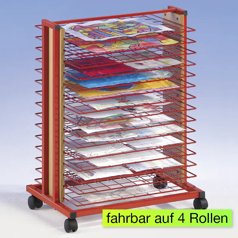 Kleiner Trockenwagen mit 10 Ablagen