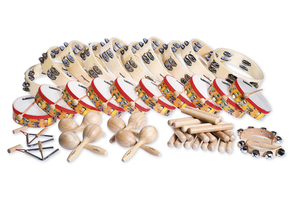 TimeTEX Rhythmik-Set für den Kindergarten, 64-tlg.