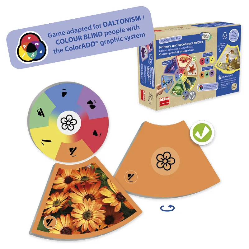 Lernspiel "Primär- und Sekundärfarben", 44-tlg.