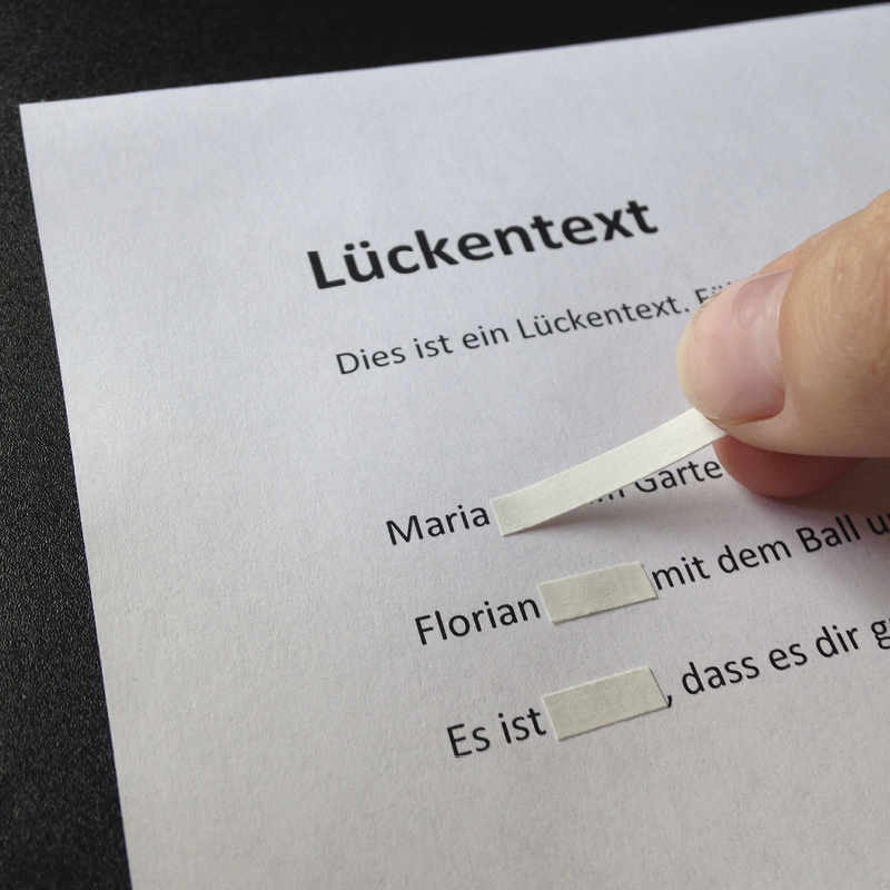 TimeTEX Text-Abdeckband weiß, abziehbar, 4,2mm/17,7m