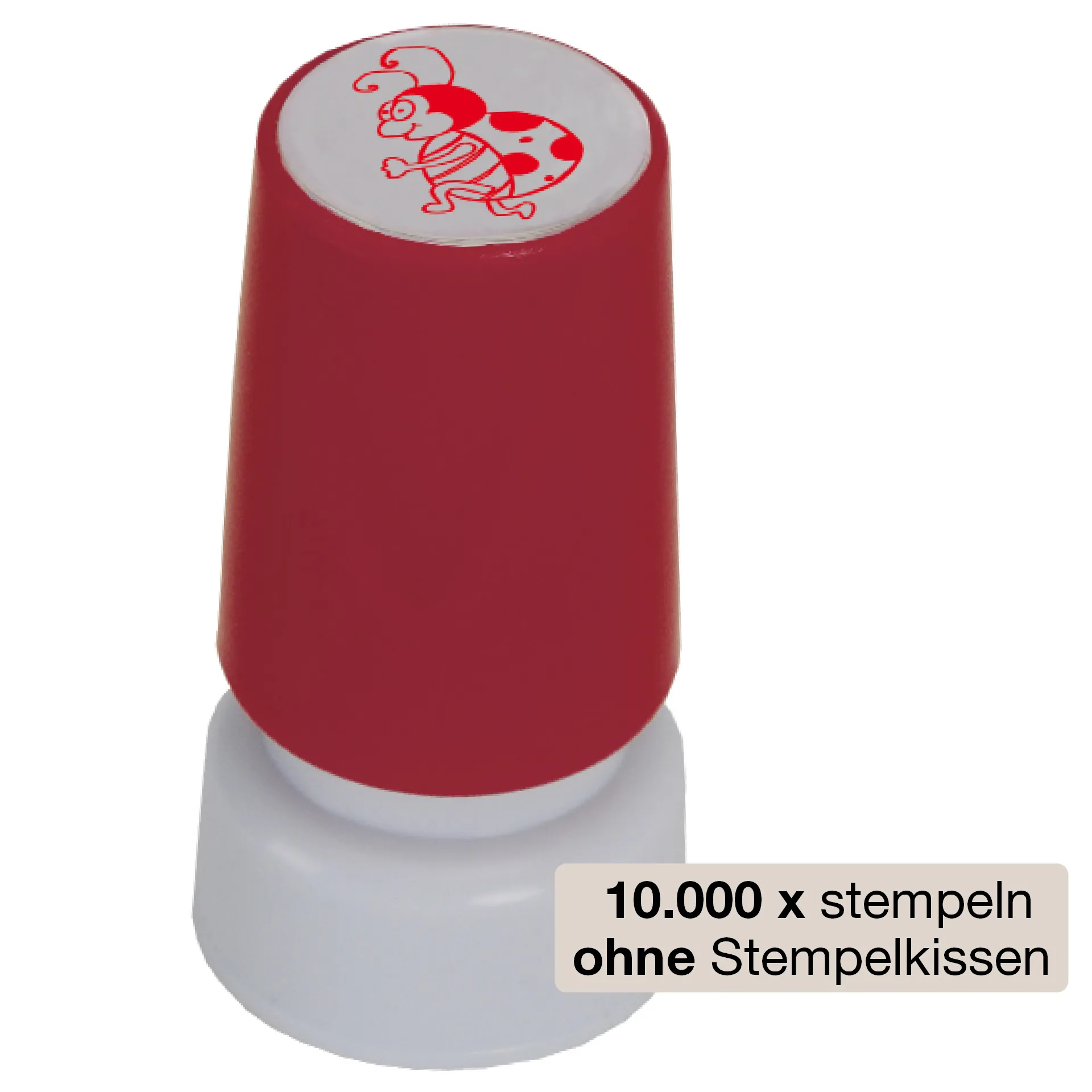 Siebdruck-Stempel "Perpetuum", "Marienkäfer"