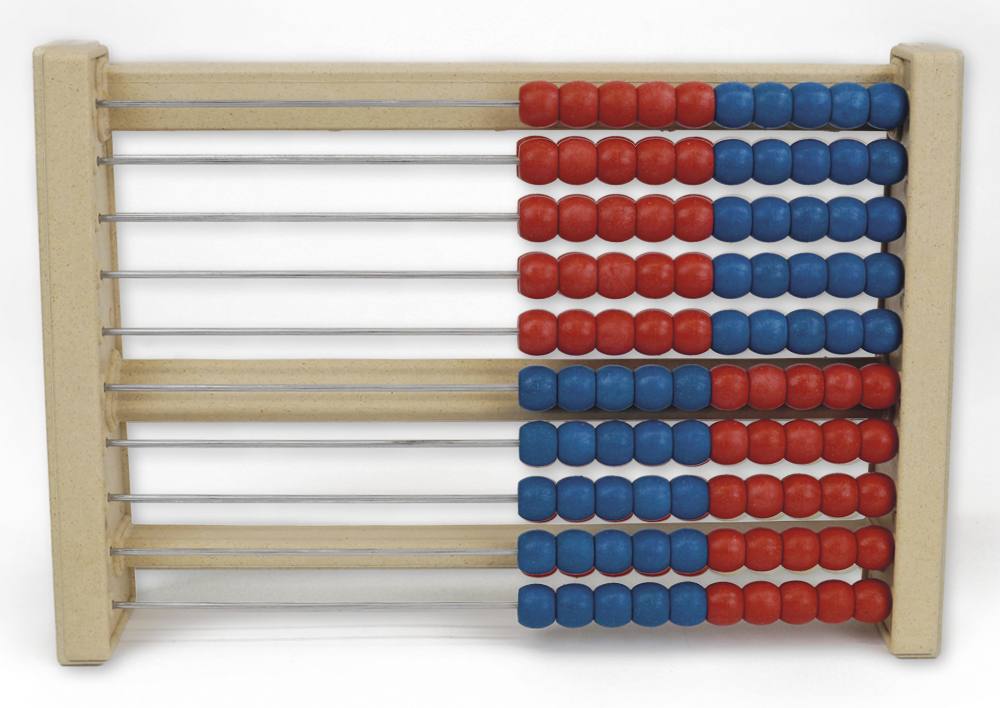 Klassuppsättning beräkningsramar för 100 nummerserie, 11 stycken, i kartong