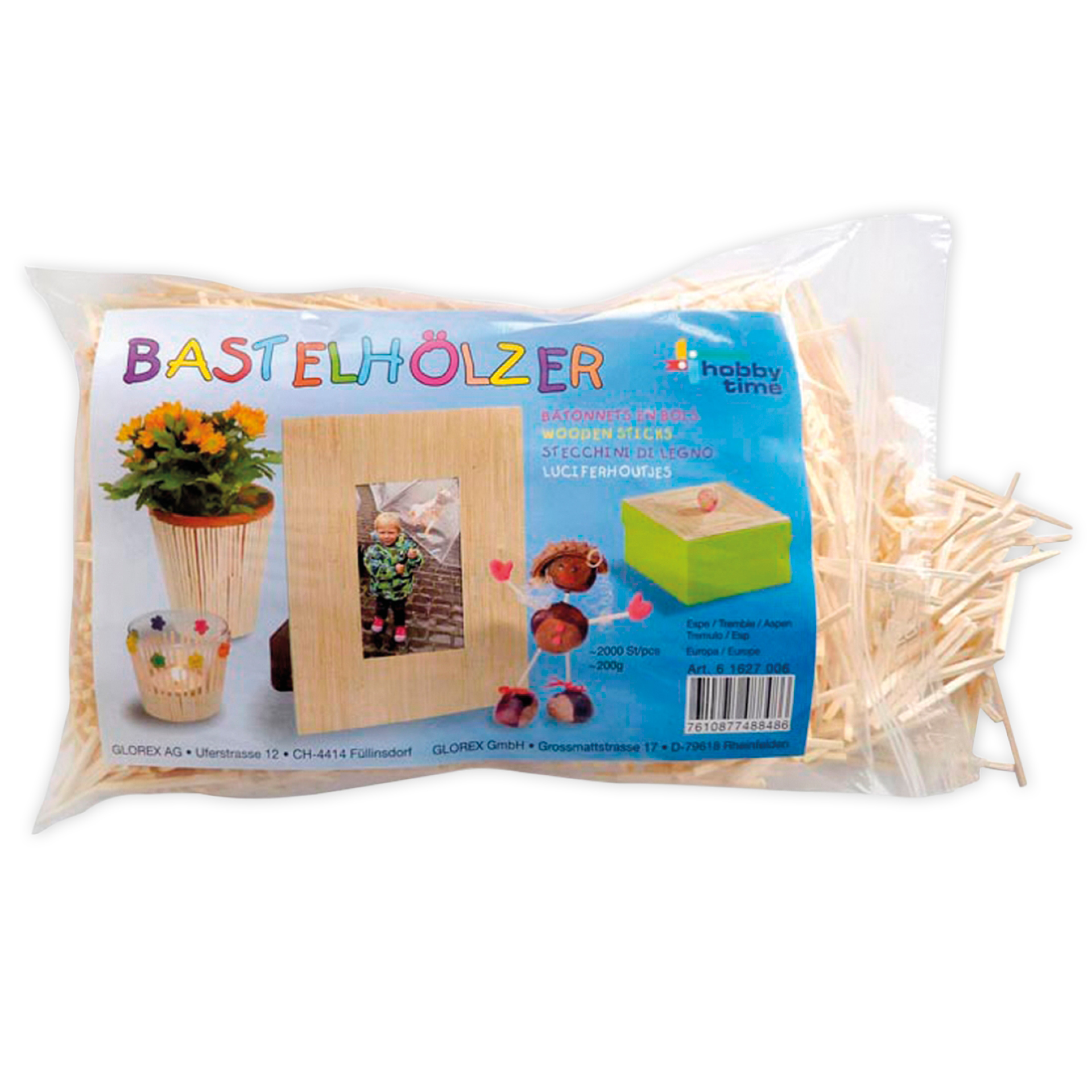 TimeTEX Bastelhölzer, 2000 Stück