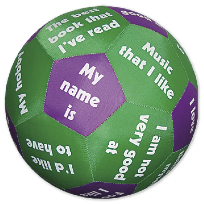 Lernspiel-Ball "Pello" - Kennenlernsätze Englisch