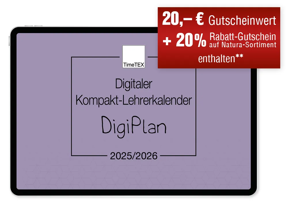 TimeTEX Digitaler Kompakt-Lehrerkalender DigiPlan 2025/2026