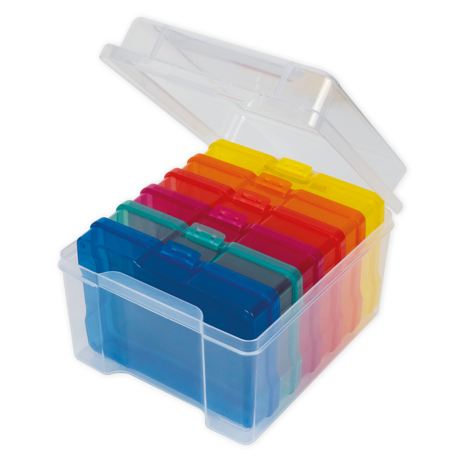 TimeTEX Farb-Boxen in der Box, transparent, 7-tlg.