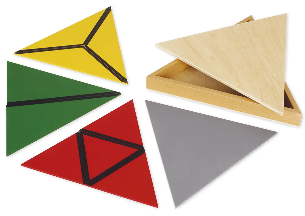 5 boîtes de triangles constructeurs TimeTEX « Montessori Premium »