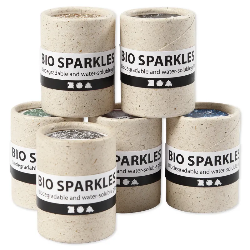Bio-Glitter, 6 Farben, je 10 g