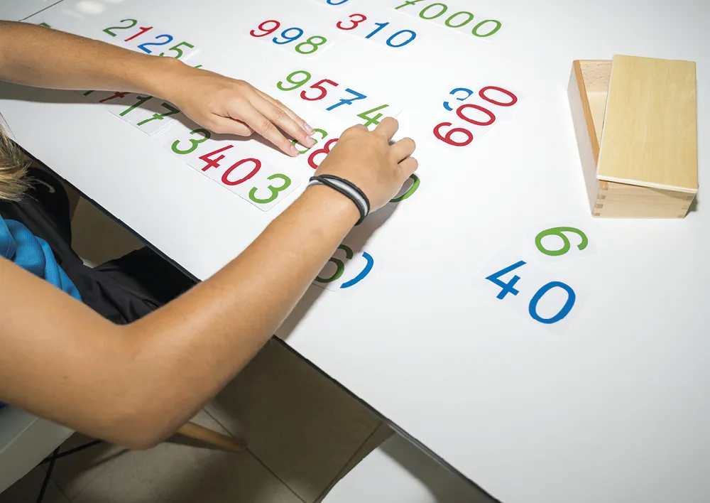 TimeTEX Velké číselné karty, 1-9000, plastové, "Montessori Premium"