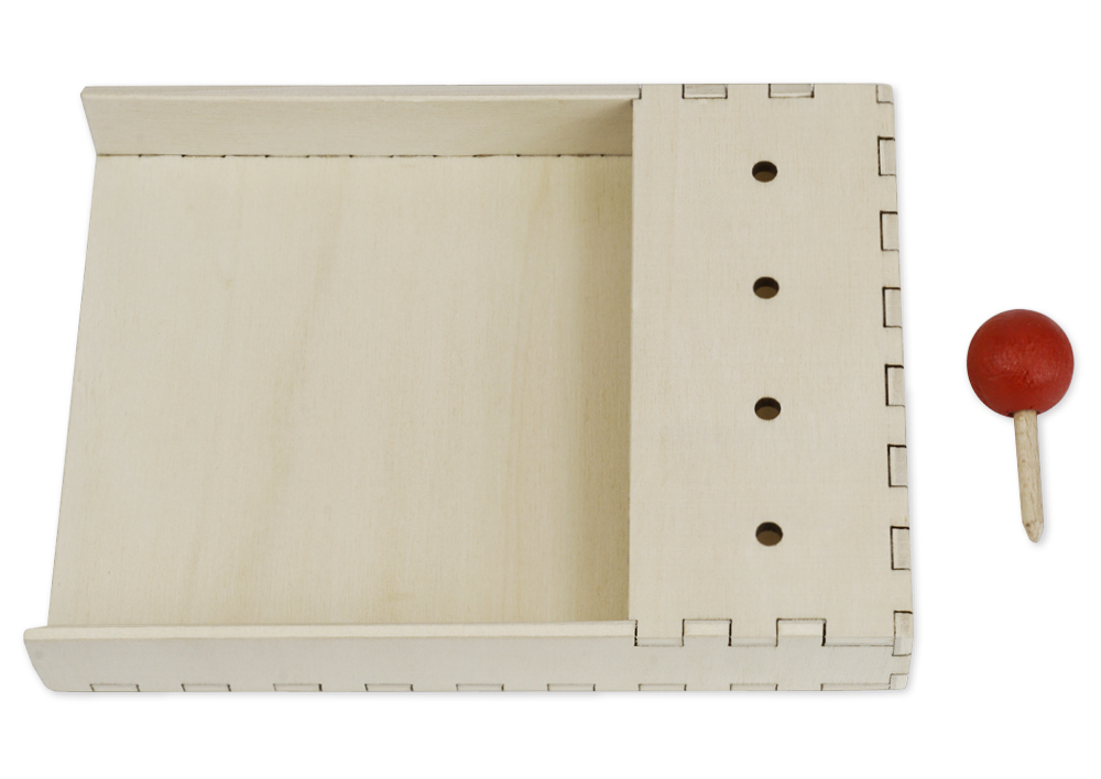 Klejony drewniany komputer z drewnianym kołkiem