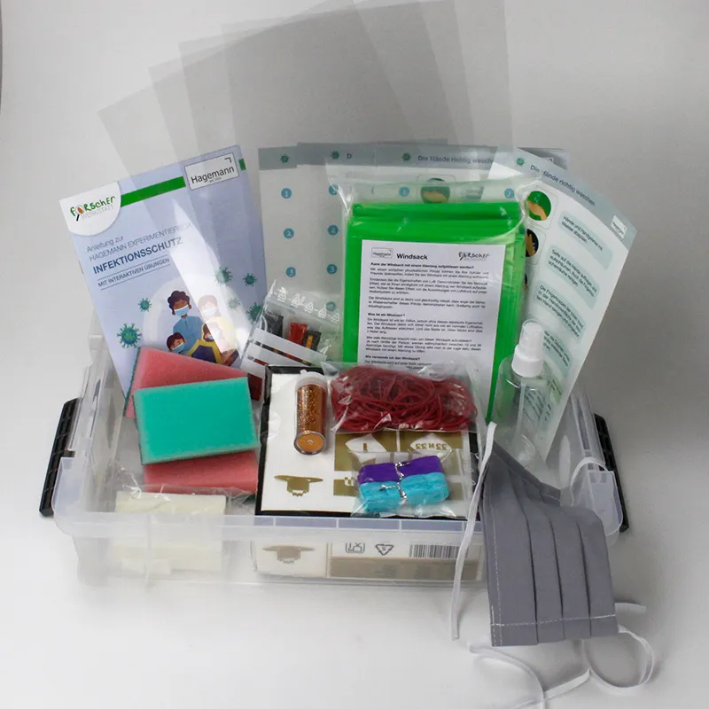 Experimentier-Box "Infektionsschutz", 81-tlg.