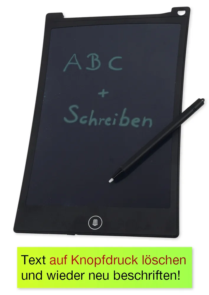 Digitale Schiefertafel SD "A4-XS", schwarzes Display