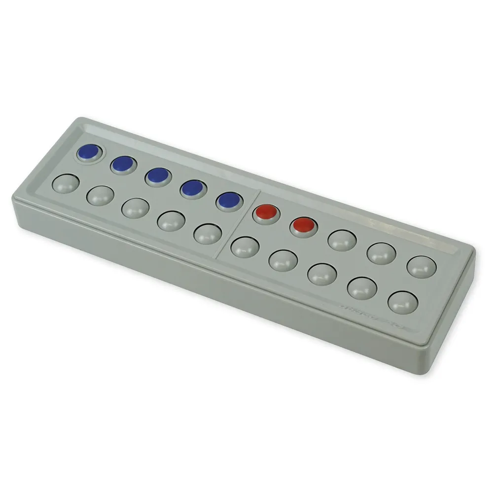 Klassensatz ABACO tricolor für 20-er Zahlenraum, rot-blau-grau, 24-tlg., in Box