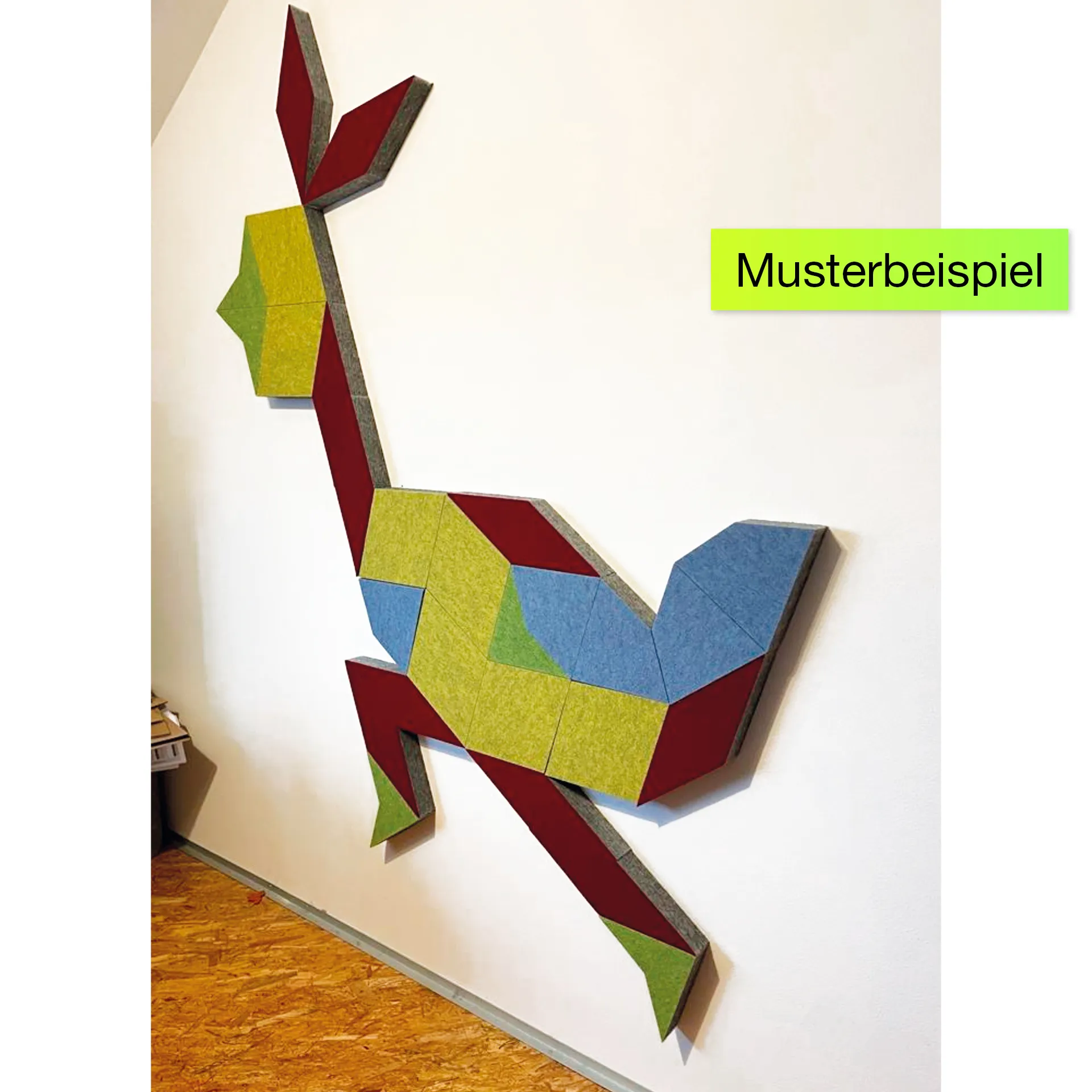 Schallabsorber AcousticArt "Sonne", 200x210 cm, 40-tlg.