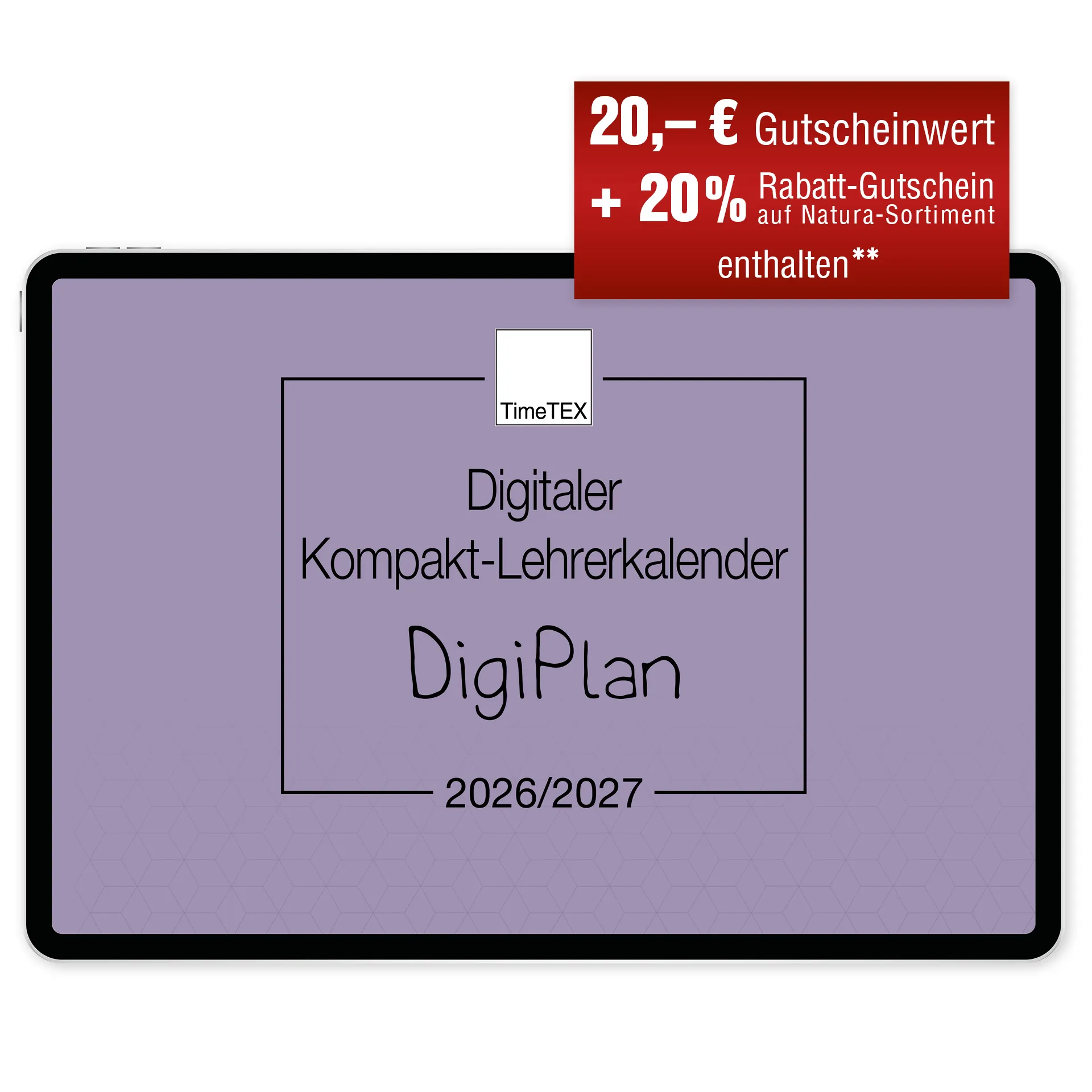 TimeTEX Digitaler Kompakt-Lehrerkalender DigiPlan 2026/2027