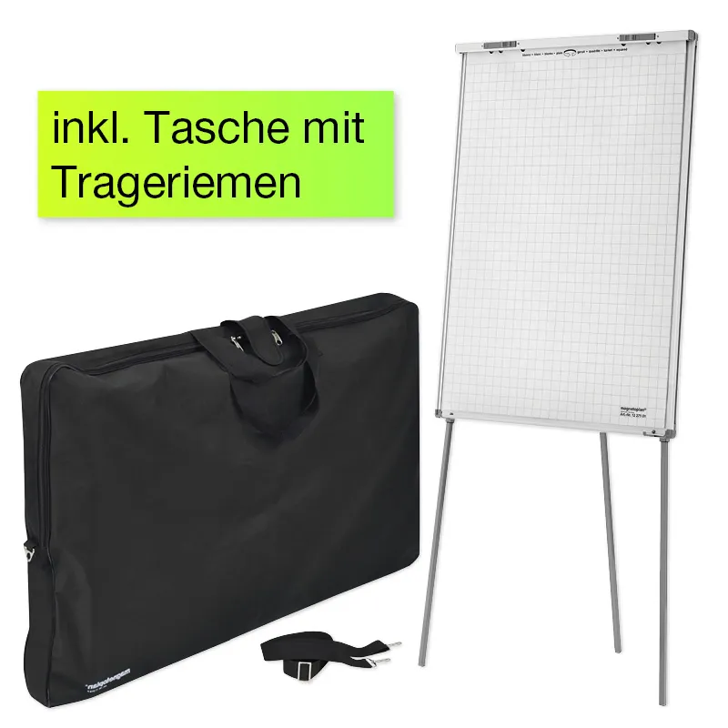Mobil flipover og whiteboard i taske Mobil flipover og whiteboard i taske