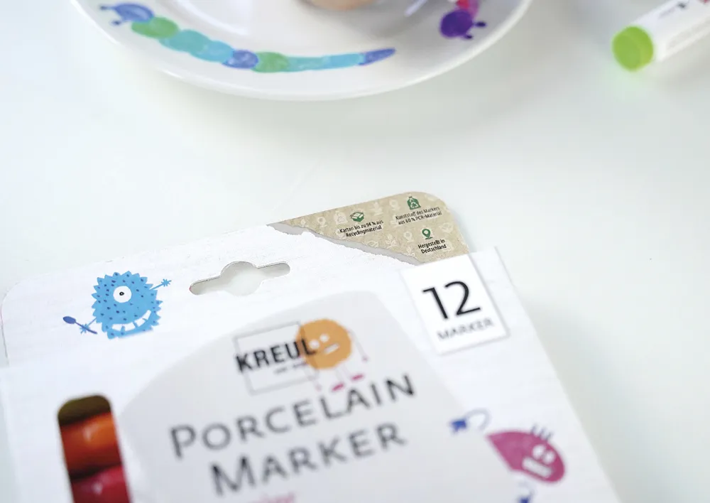KREUL Porzellan-Stifte Junior, Strichstärke 2-4 mm, 12 Stück