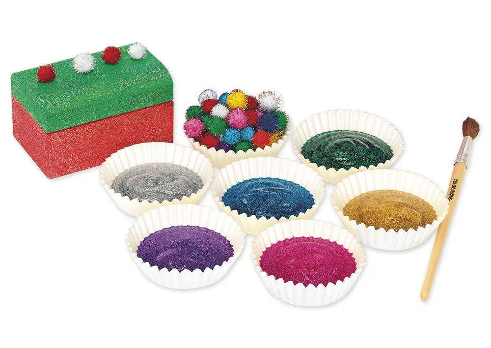 Holztruhen zum Bemalen, 12 Stück