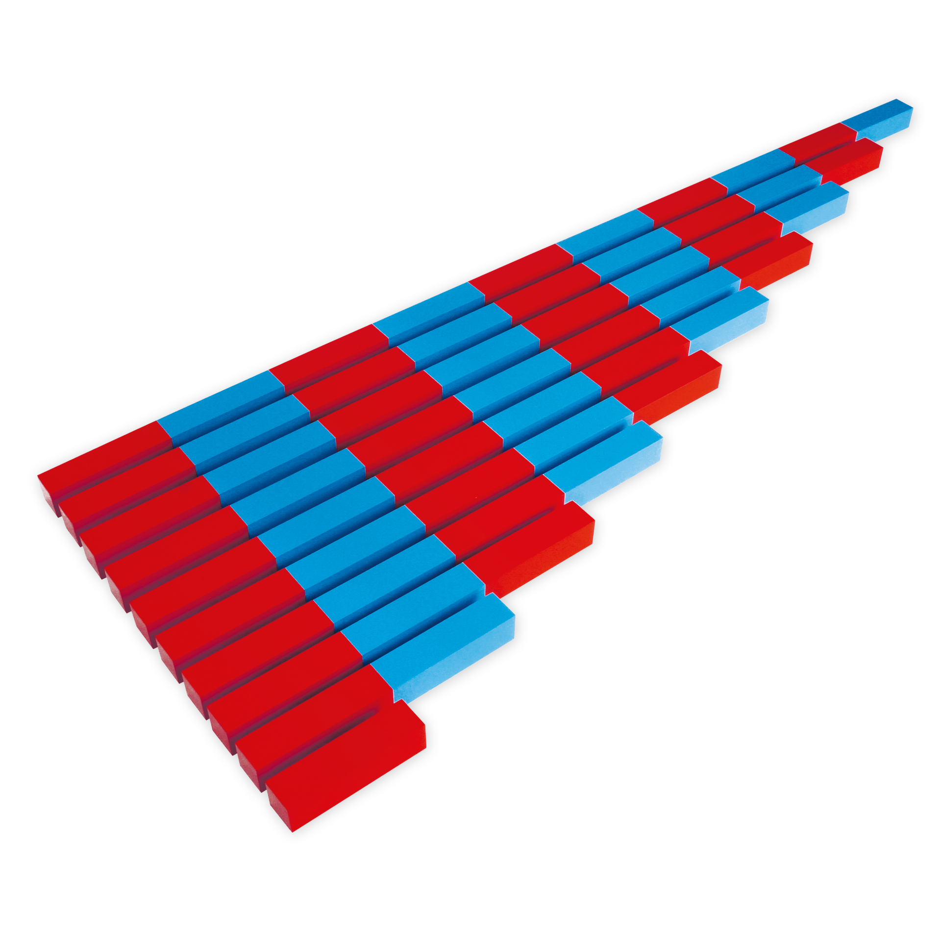 TimeTEX Set Numerische Stangen mit Ständer "Montessori Premium"