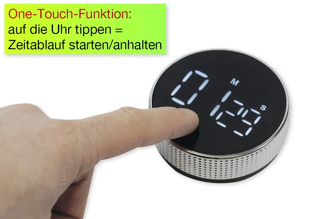 Zeitdauer-Uhr "Digi-Disc" mit Dreh
