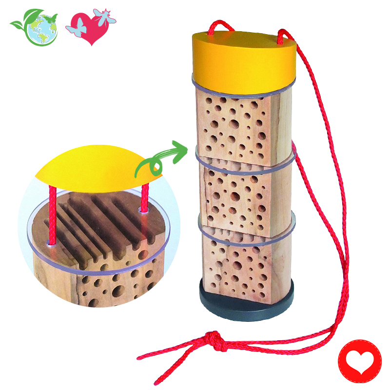 Insekten-Hotel mit Beobachtungsmöglichkeit