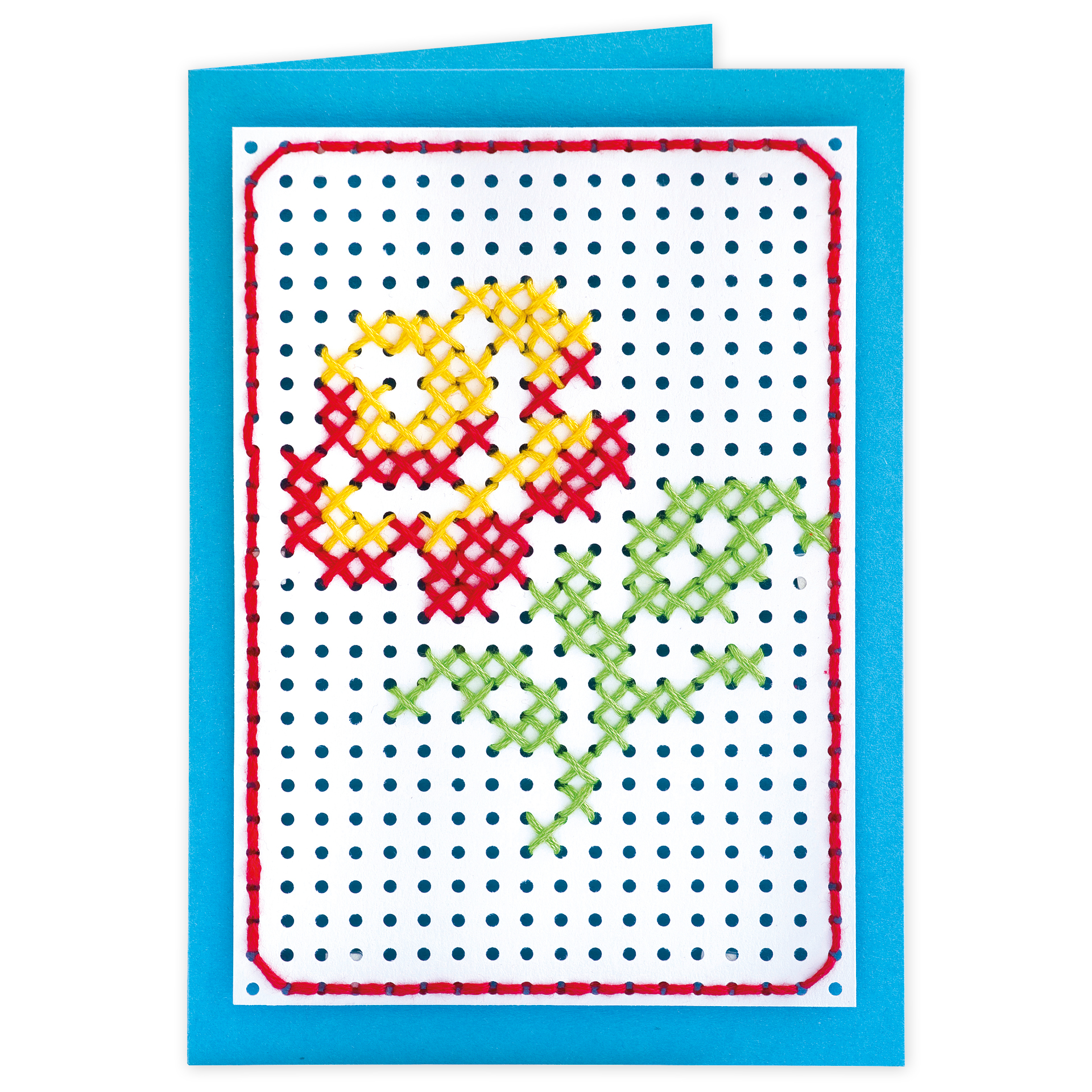 Stickkarton weiss, 17,5x24,5 cm, 40 Blatt