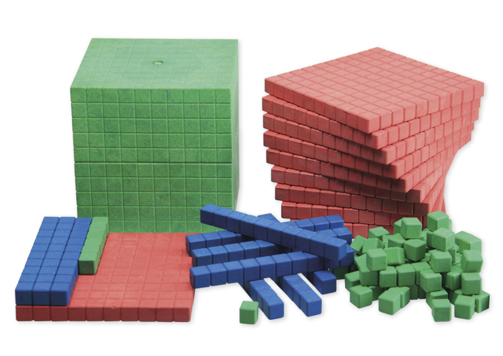 Set de bază Dienes Montessori, 121 de piese, din RE-Wood "Montessori Premium"