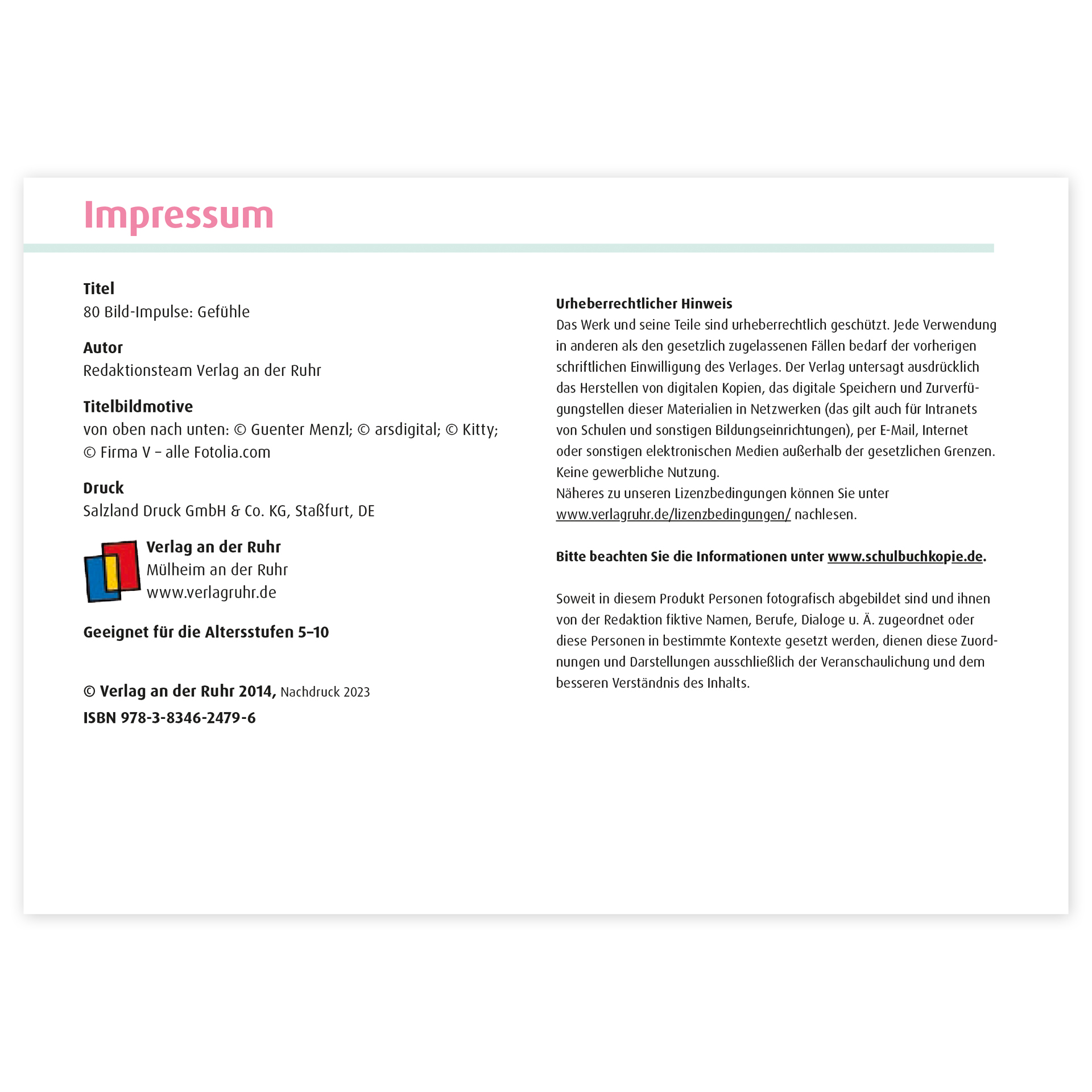 Bildkarten "Bild-Impulse Gefühle", 80 Karten