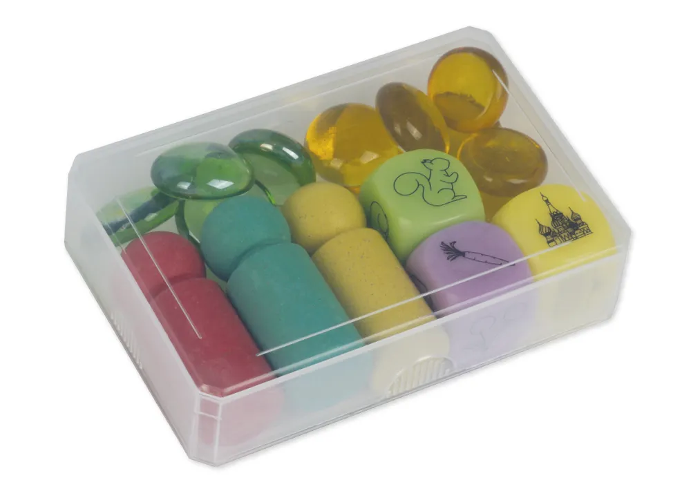 Caja de plástico plana