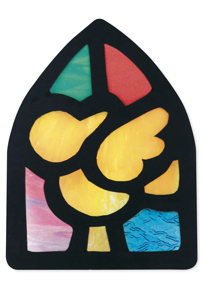 Transparentpapier "Buntglas", 13,5x21 cm, 24 Blatt