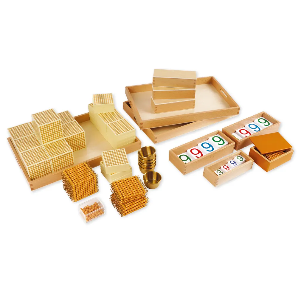 TimeTEX Golden Bead Material, komplett set "Montessori Premium"