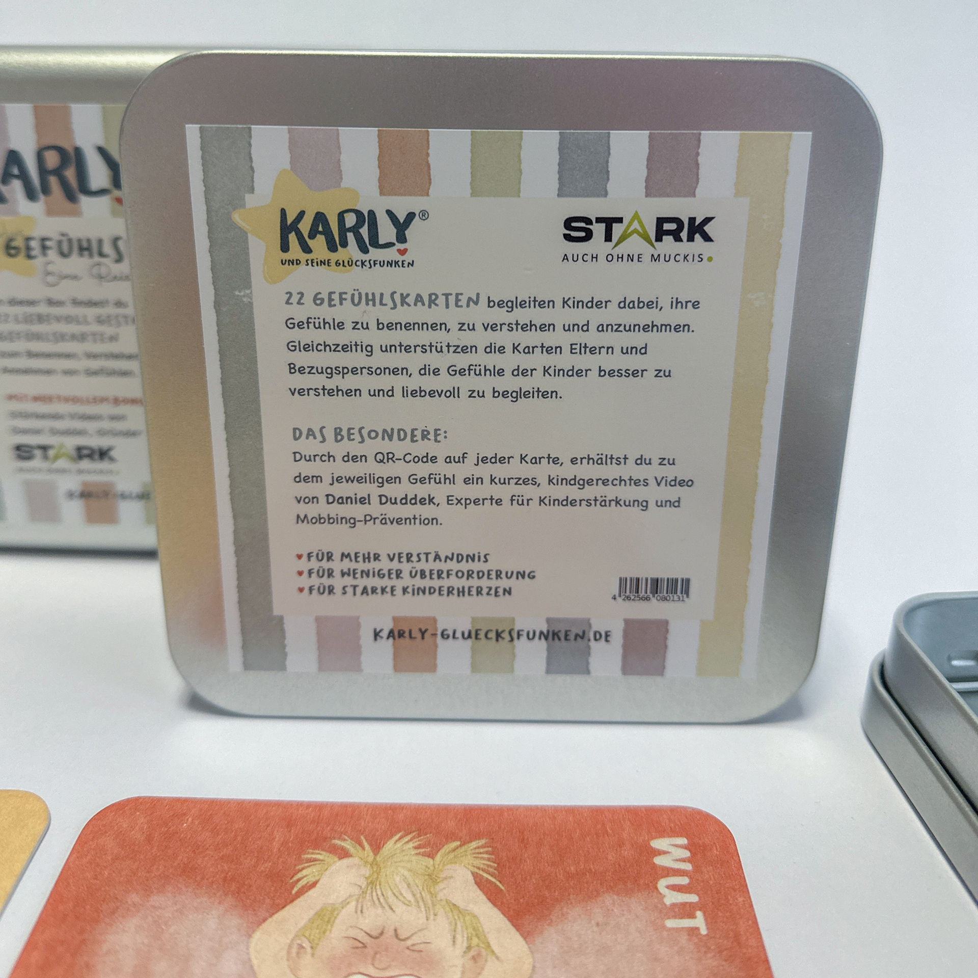 KARLY Gefühlskartenset, 22 Karten in Metalldose