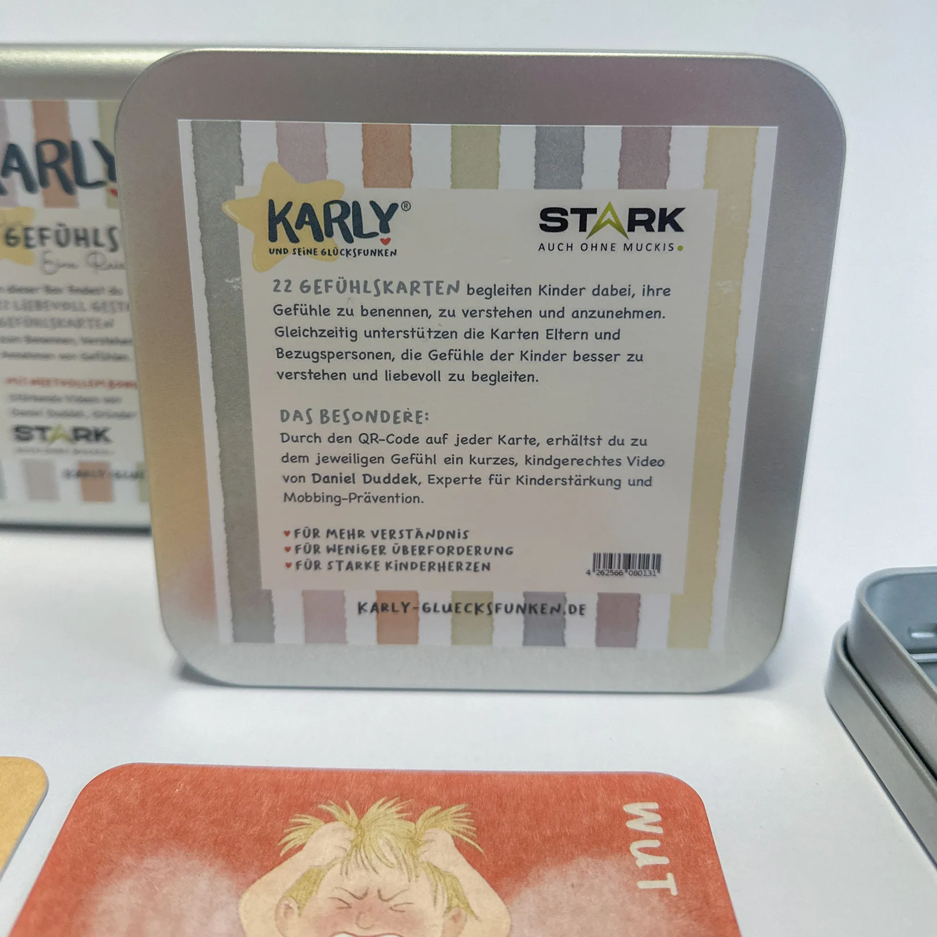 KARLY Gefühlskartenset, 22 Karten in Metalldose