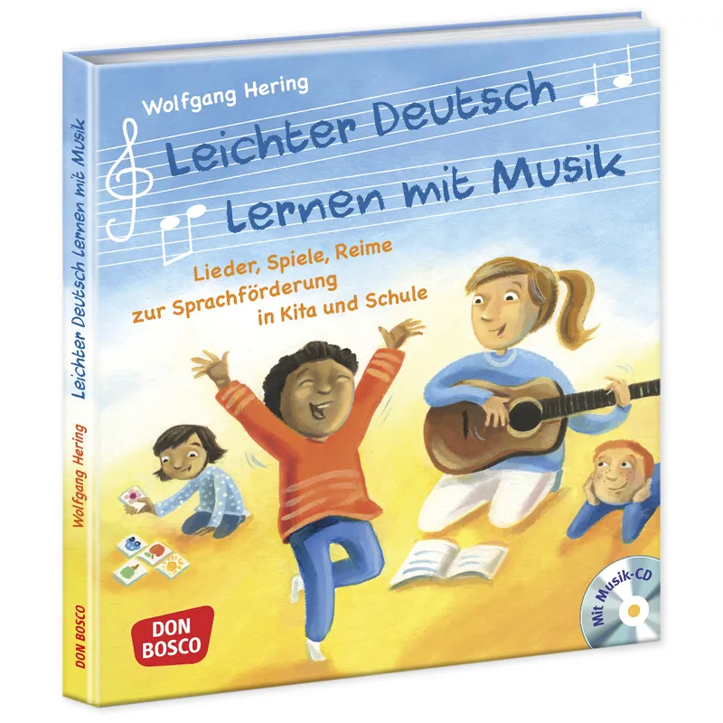 Buch "Leichter Deutsch lernen mit Musik", 136 Seiten, mit Audio CD und Bildkarten