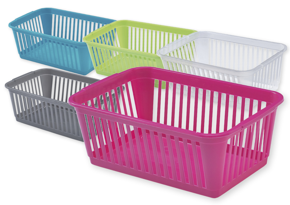 Materiale kurv i plast, 30x19x11 cm