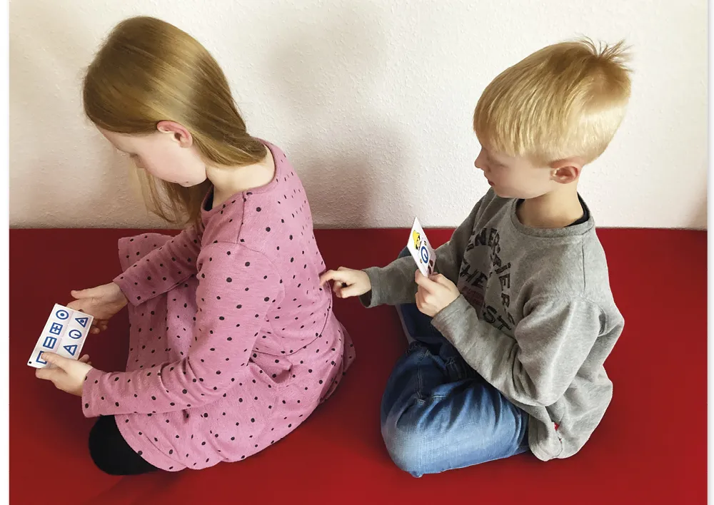 Lernspiel "Was fühle ich auf dem Rücken?", 36-tlg.