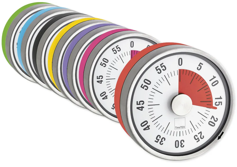 Minuteur coloré automatique, compact et magnétique