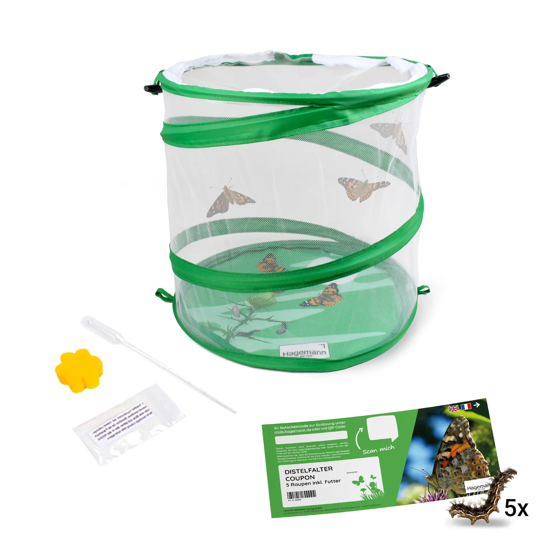 Gutschein-Set "Schmetterlinge", Starter-Set, 5-tlg.