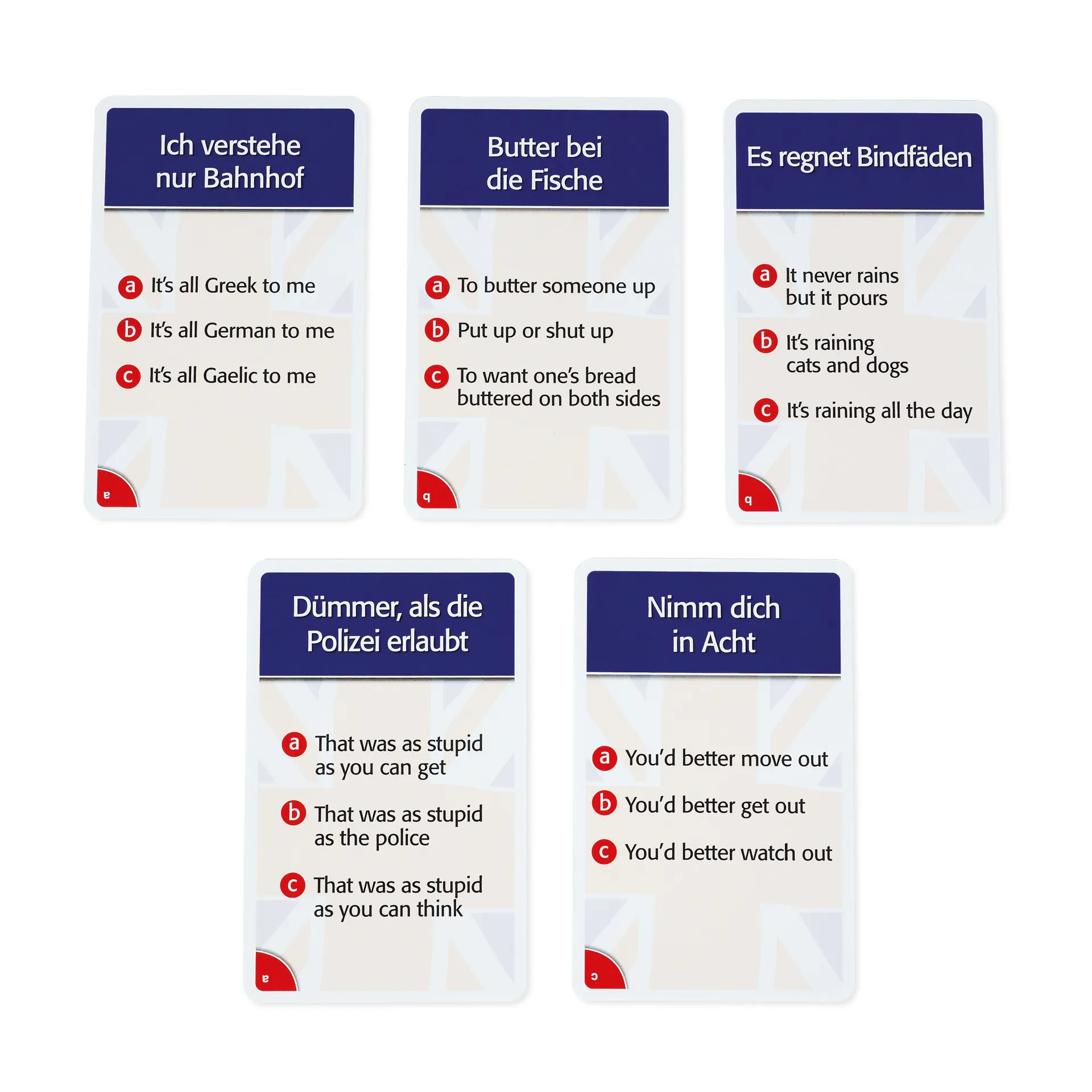 Kartenspiel "Now goes me a light up"