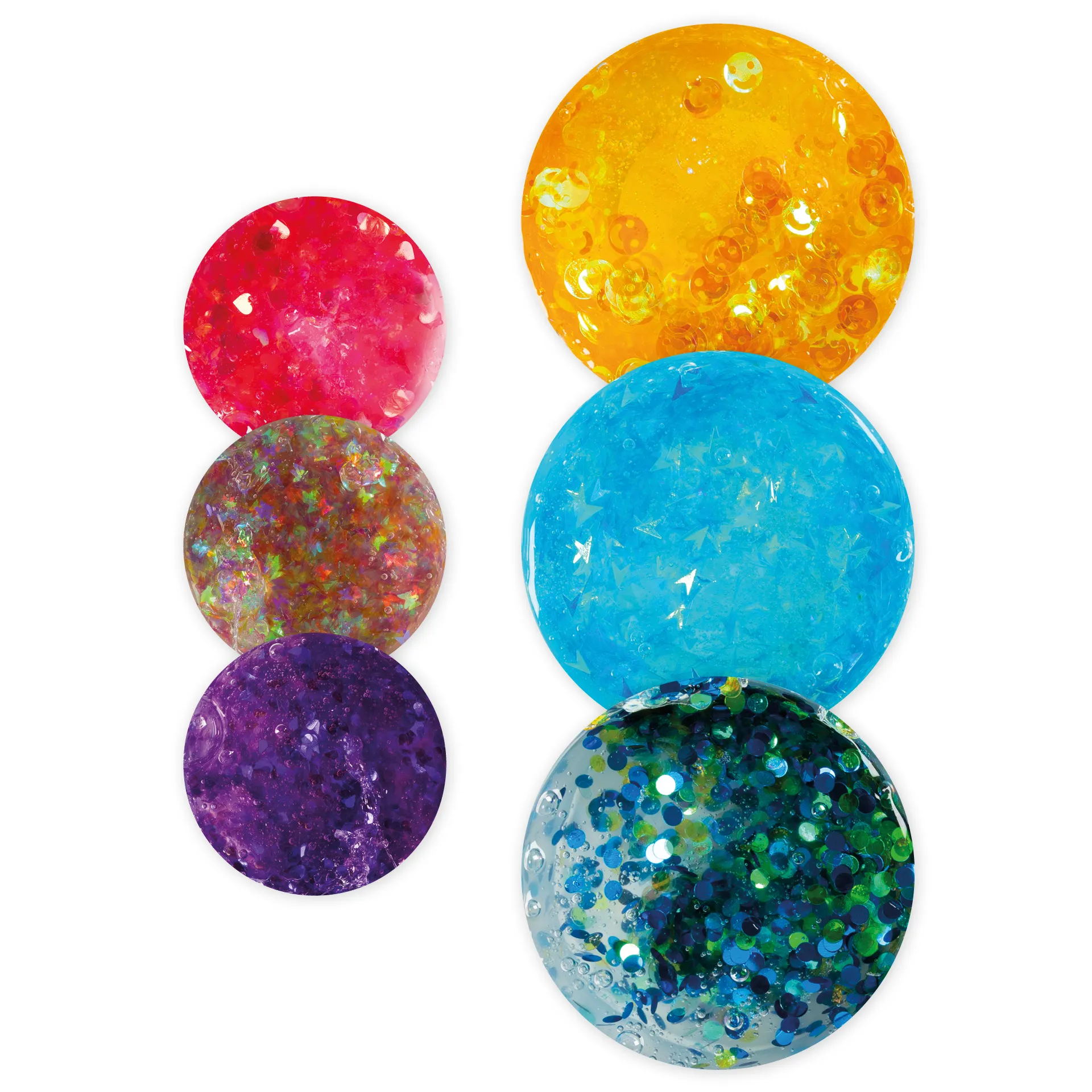 Sequin Clay boetseerklei, 3x60 g