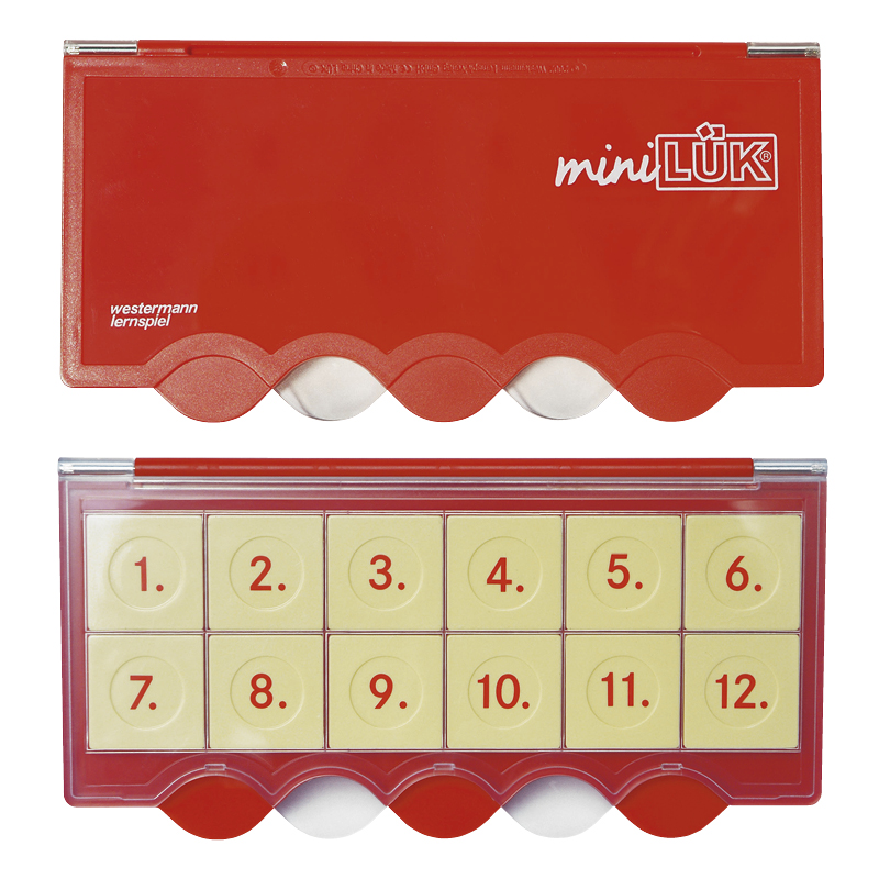 TimeTEX miniLÜK-Kontrollgerät Universal, mit 12 Aufgabenplättchen