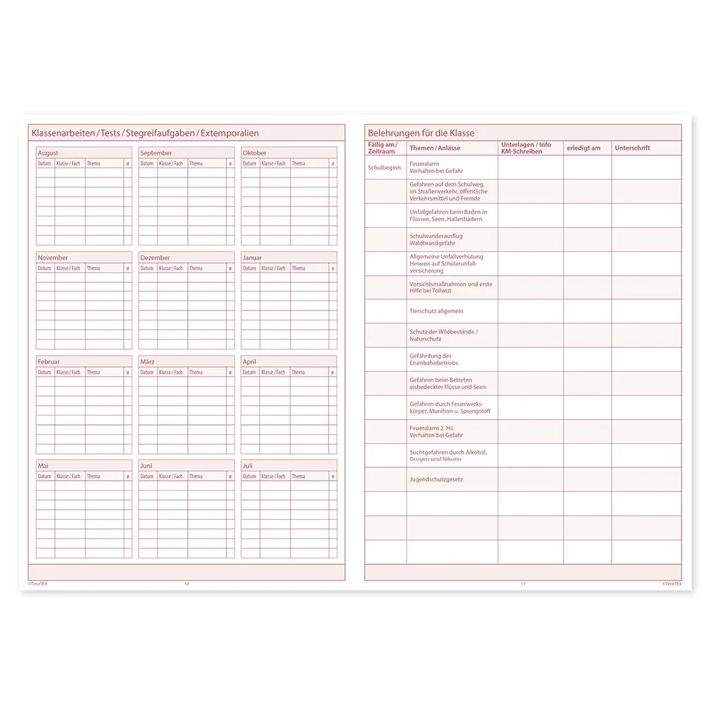 TimeTEX Grundschul-Planer A5-Plus, 2026/2027