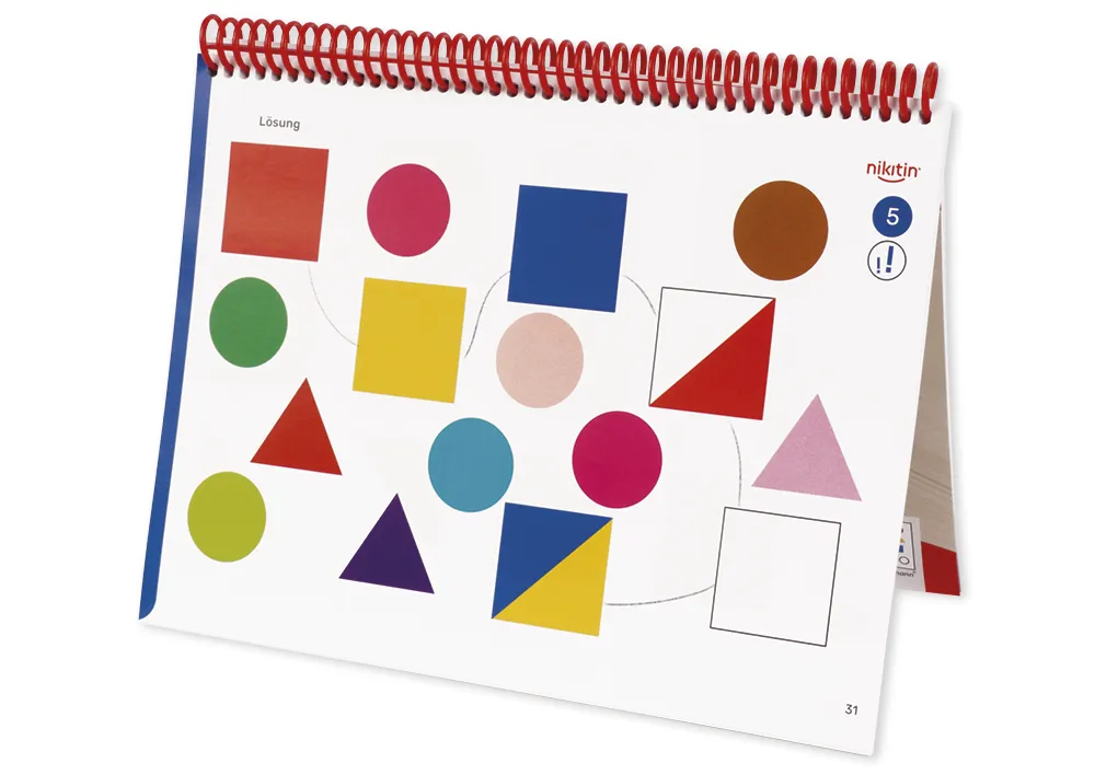 Nikitin Material: Kniha cvičení a herních šablon pro kostky vzorů N1