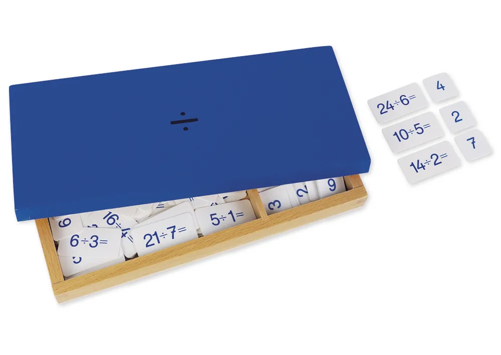 TimeTEX Kasten mit Divisionsaufgaben "Montessori Premium"