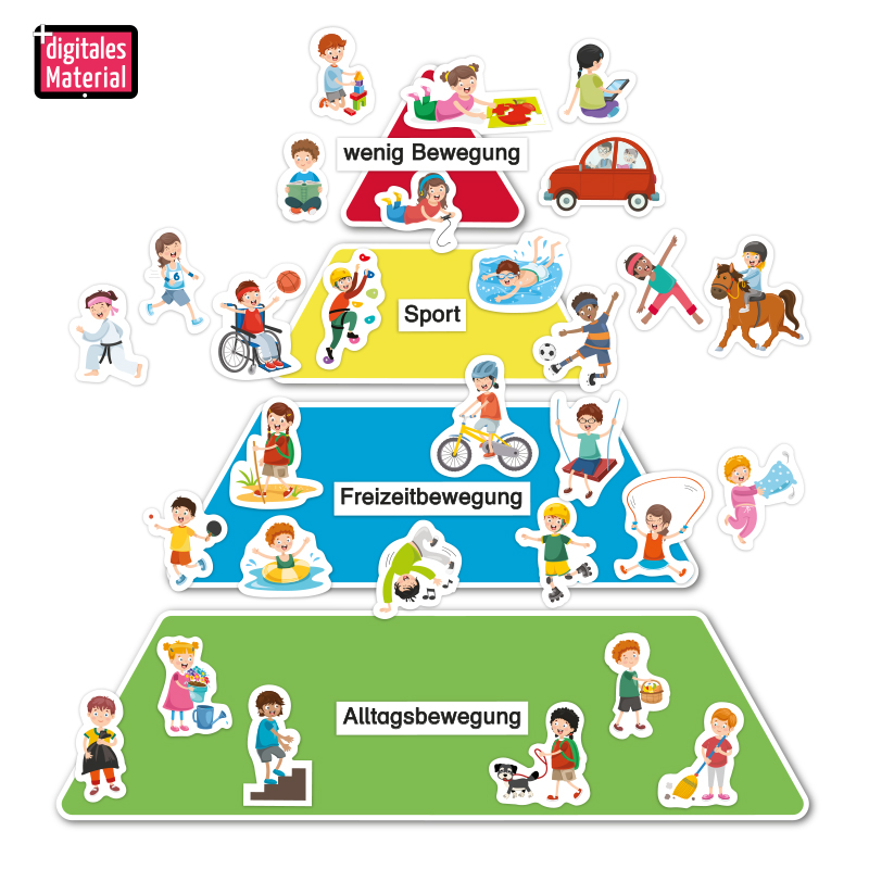 Bewegungspyramide, magnetisch, 42-tlg.