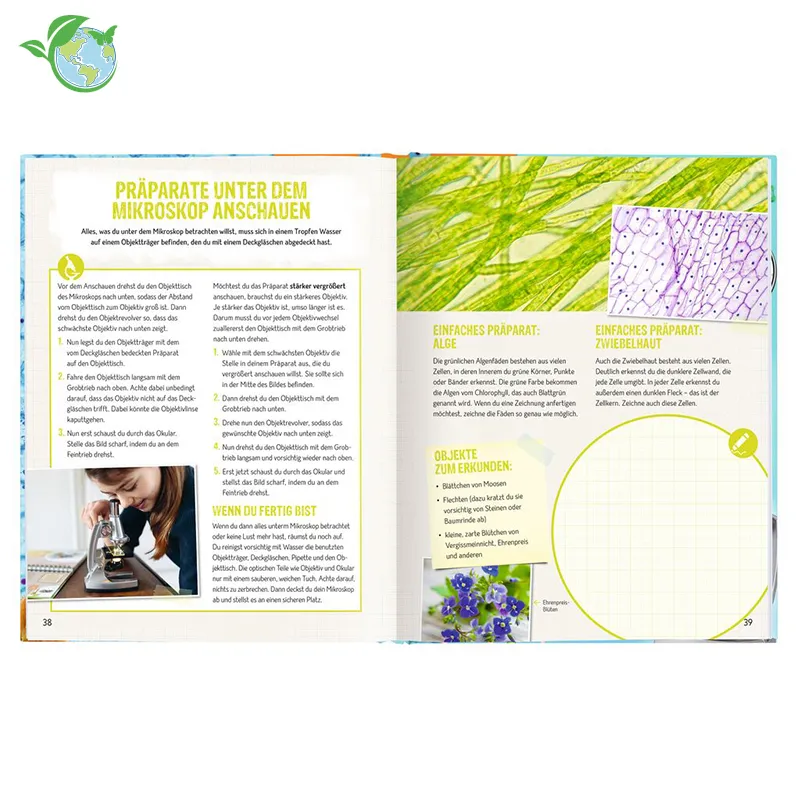 Buch "Das Mikroskop. Der große Einstieg in die Welt der Zellen & Bakterien", 95 Seiten