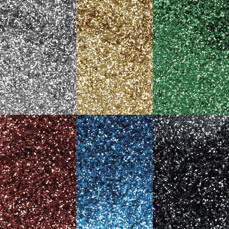 Paillettes bio pour activités créatives, 6 couleurs, 10g/couleur