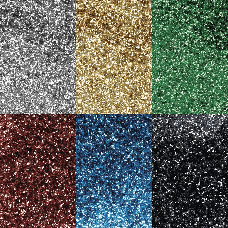 Bio-Glitter, 6 Farben, je 10 g